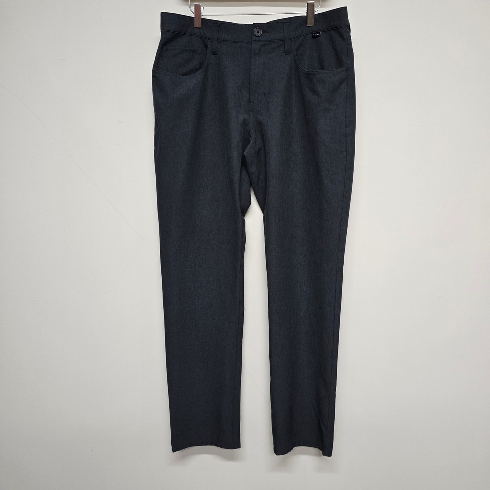 Travis Mathew Right On Time Pants Mens 34 Dark Gray Performance Golf Athleisure